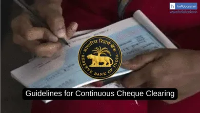 RBI Guidelines for Continuous Cheque Clearing, Check Modalities and Details