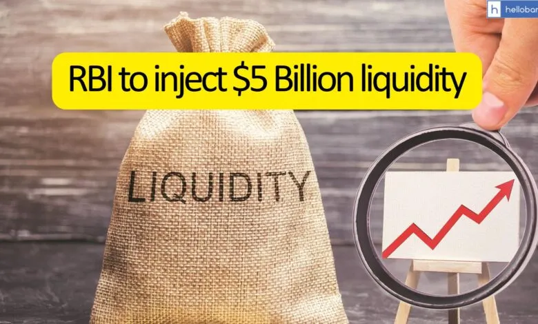 RBI to inject $5 Billion liquidity into Banking System