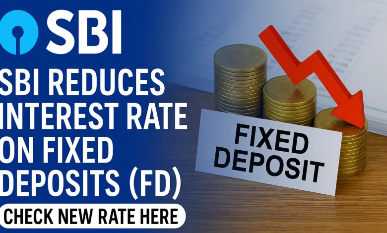 SBI reduces interest rate on Fixed Deposits (FD)