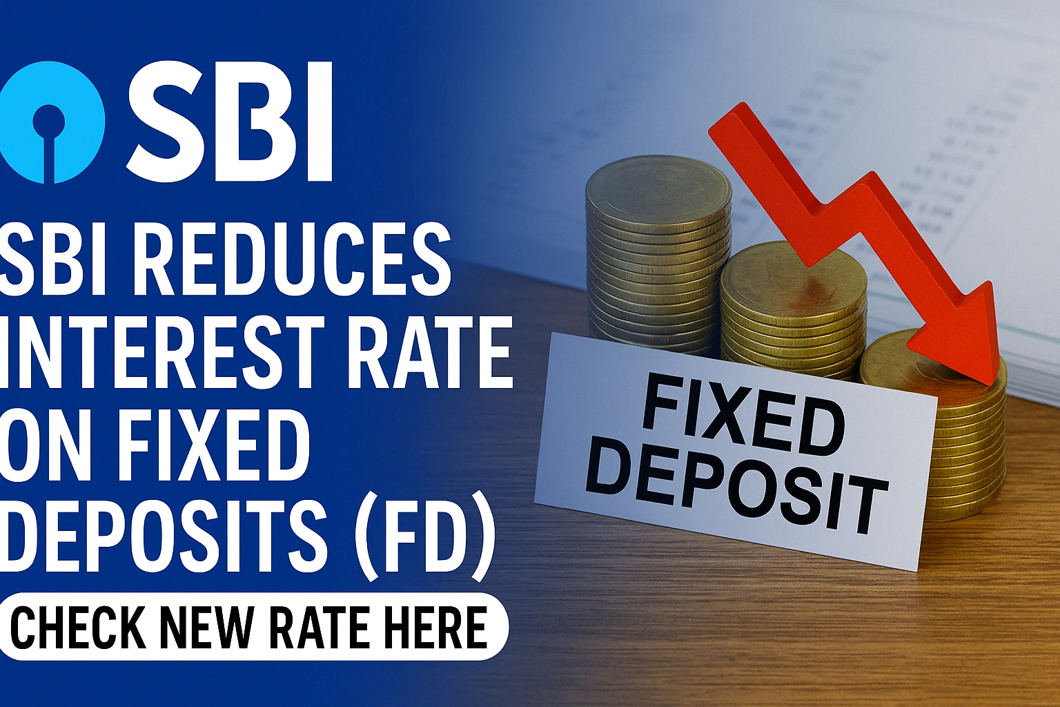 SBI reduces interest rate on Fixed Deposits (FD)