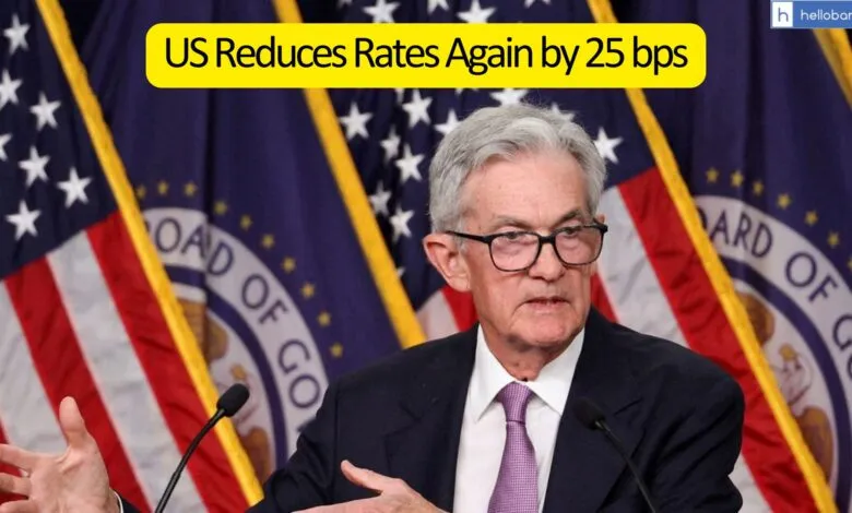 US Federal Reserve cuts interest rates by 25 basis points