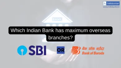 Which Indian Bank has maximum overseas branches?