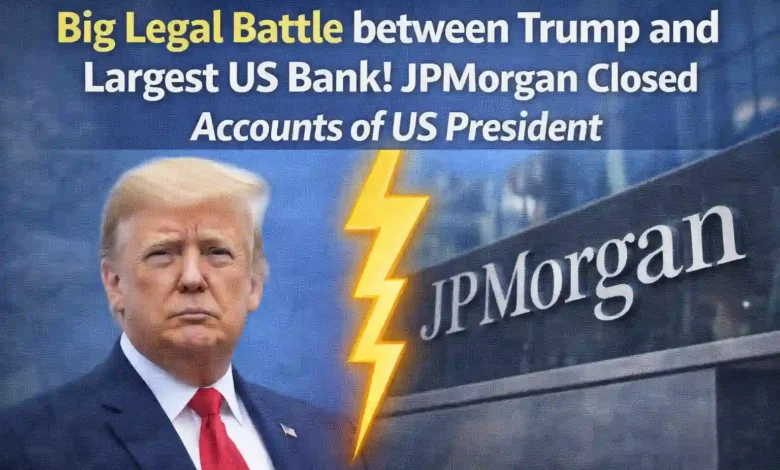 Big Legal Battle between Trump and Largest US Bank! JPMorgan Closed Accounts of US President