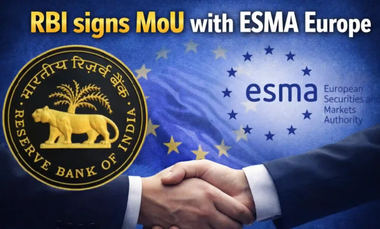 RBI signs MoU with ESMA Europe
