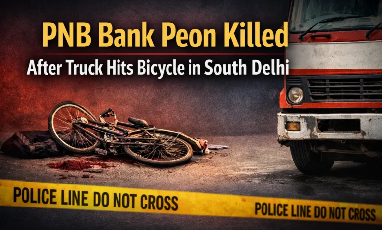 PNB Bank Peon Killed After Truck Hits Bicycle in South Delhi