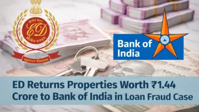 ED Returns Properties Worth Rs 1.44 Crore to Bank of India in Loan Fraud Case