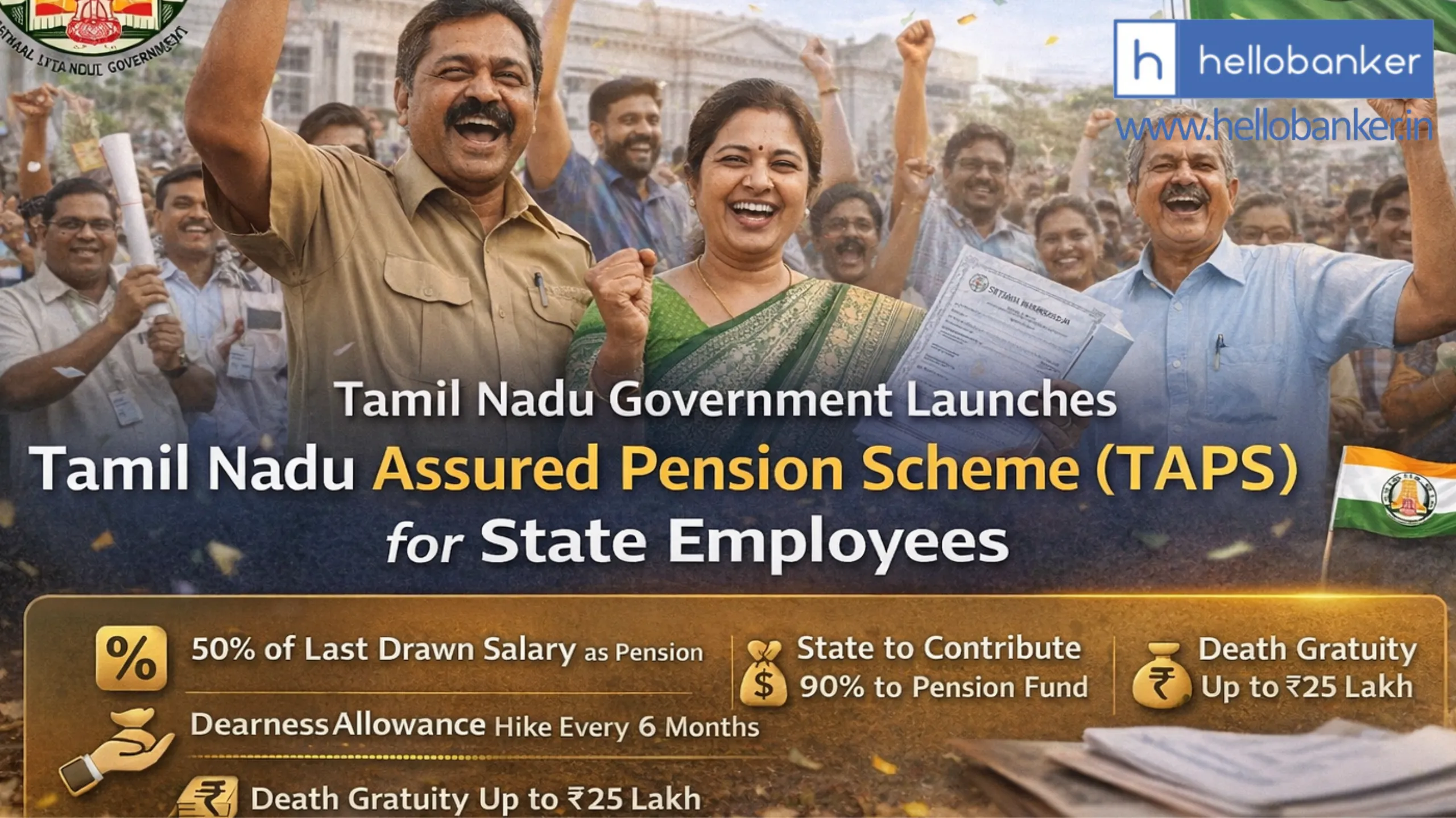 Tamil Nadu Employees Get Assured Pension After Retirement, Read about TAPS Scheme