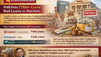 PNB Puts Over ₹760 Crore Bad Loans on Auction