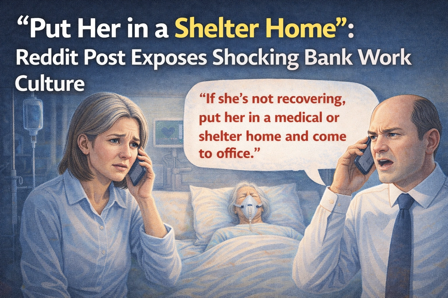 Put Her in a Shelter Home and Come to Office! Bank Manager denied leave to Staff to care take of her mother
