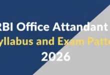 RBI Office Attendant Syllabus and Exam Pattern 2026
