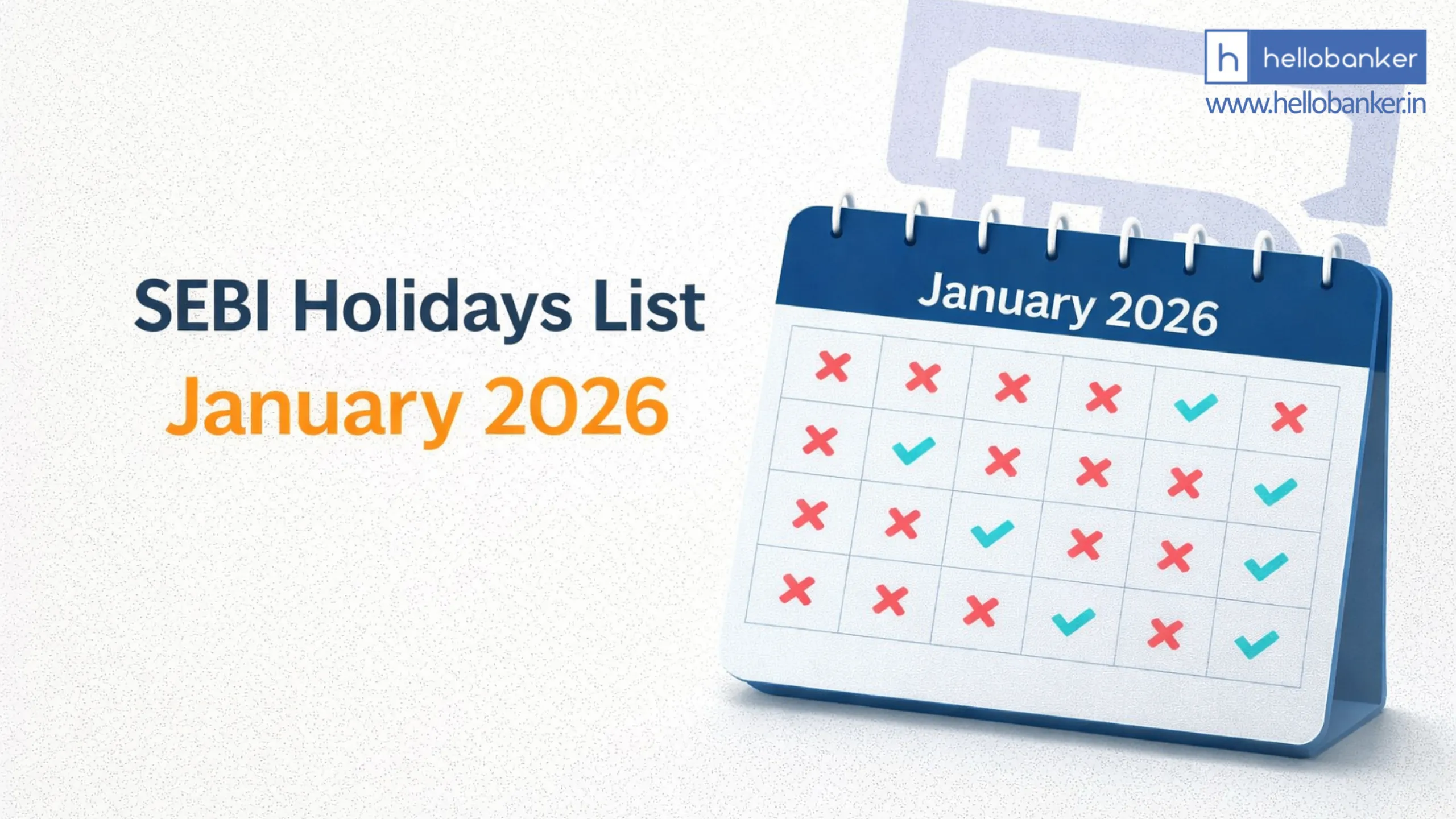 SEBI Holidays List January 2026