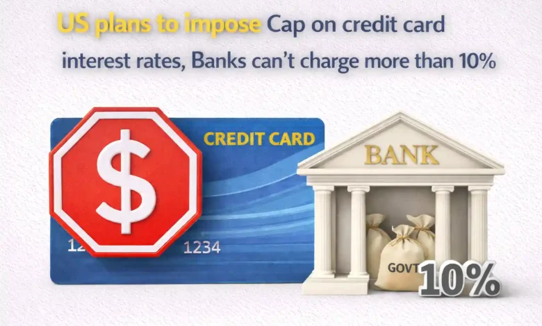 US plans to impose Cap on credit card interest rates, Banks can't charge more than 10%
