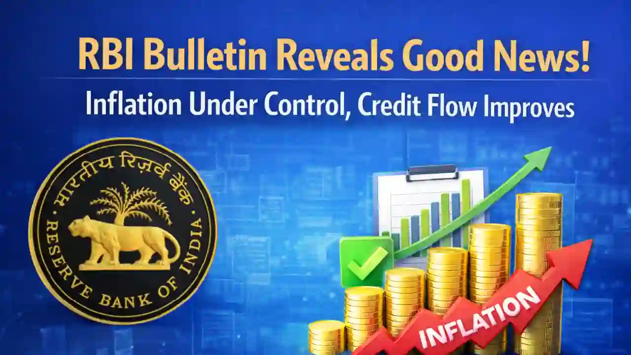 RBI Bulletin Reveals Good News! Inflation Under Control, Credit Flow Improves