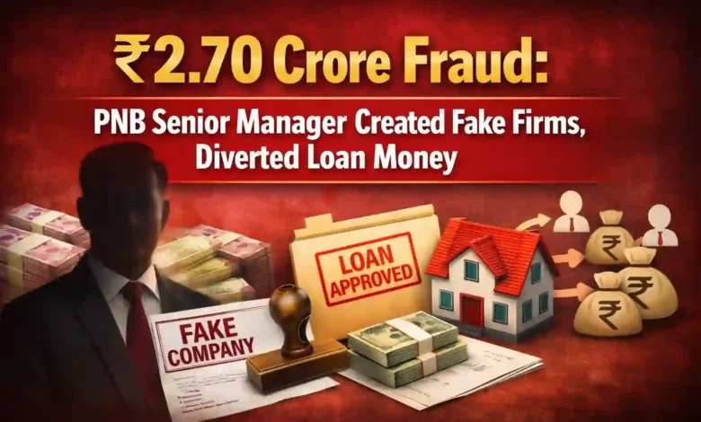 Rs 2.70 Crore Fraud: PNB Senior Manager Created Fake Firms, Diverted Loan Money