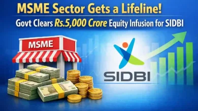 MSME Sector Gets a Lifeline! Govt Clears Rs.5,000 Crore Equity Infusion for SIDBI