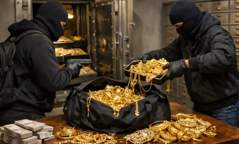 Robbers loot over Rs.5 Crore Gold Jewellery from Bank in Odisha