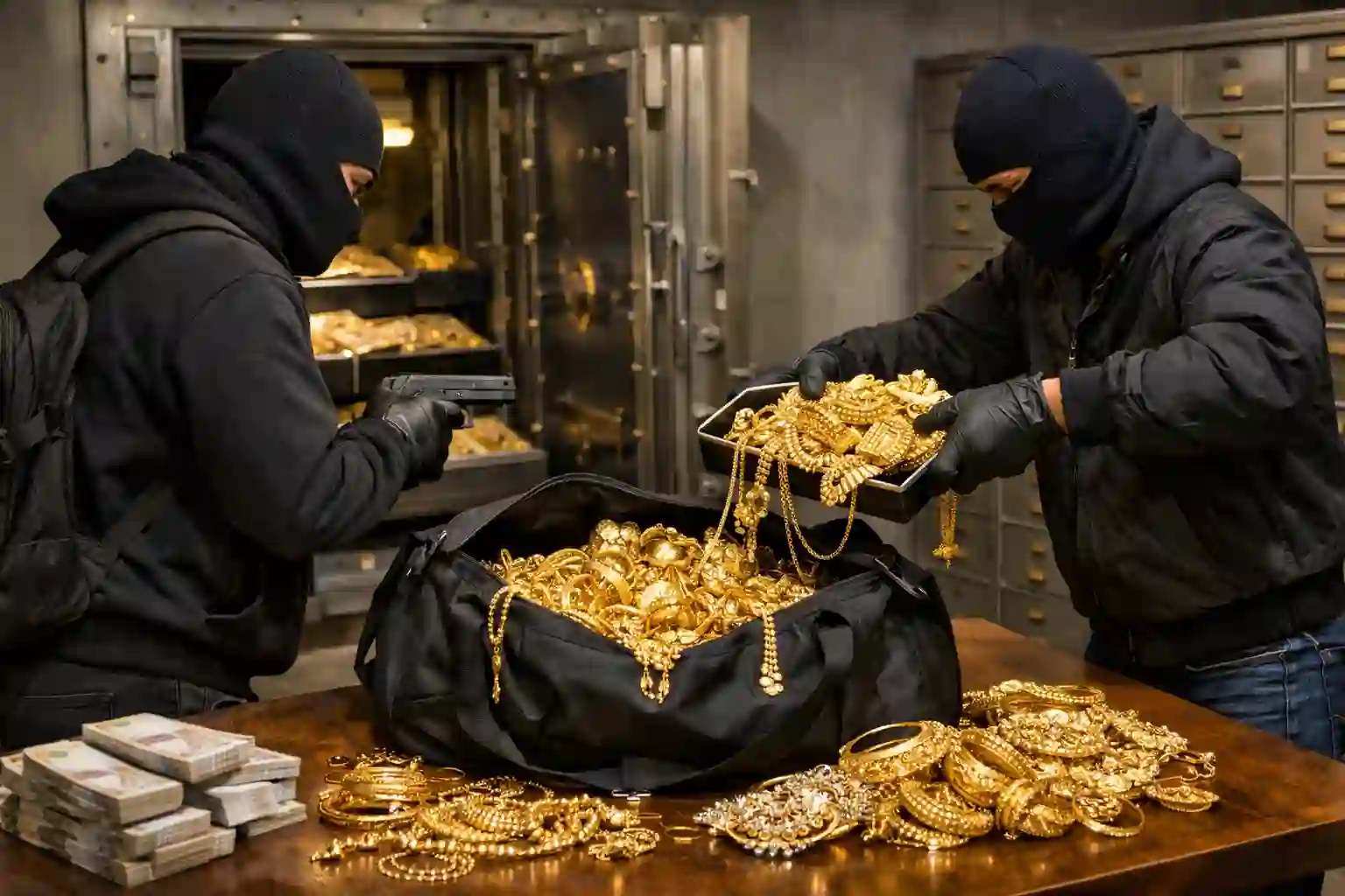 Robbers loot over Rs.5 Crore Gold Jewellery from Bank in Odisha