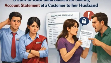 3 Staff of ICICI Bank booked for sharing Account Statement of a Customer to her Husband