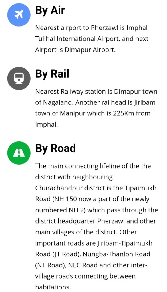 How to reach Pherzawl Manipur