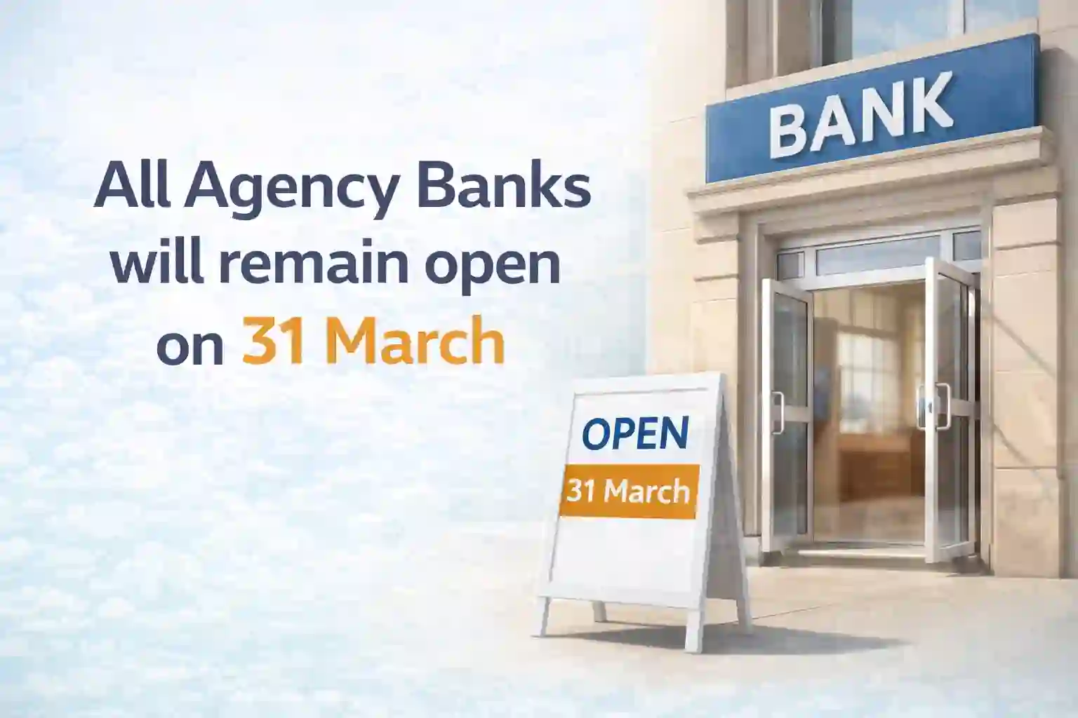 All Agency Banks will remain open on 31 March, RBI gives Order