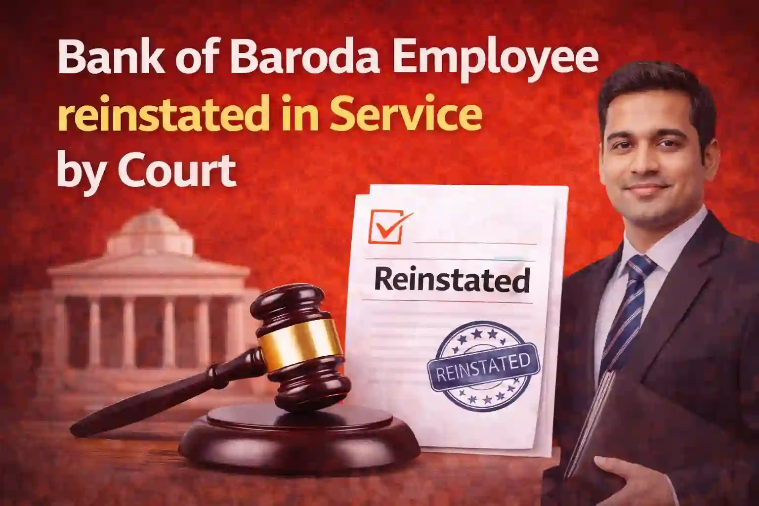 Bank of Baroda Employee reinstated in Service by Court
