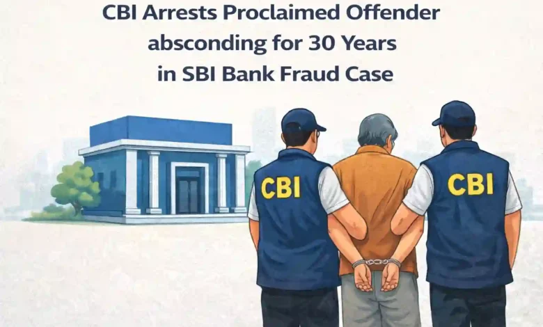 CBI Arrests Proclaimed Offender absconding for 30 Years in SBI Bank Fraud Case