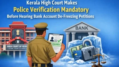 Kerala High Court Makes Police Verification Mandatory Before Hearing Bank Account De-Freezing Petitions