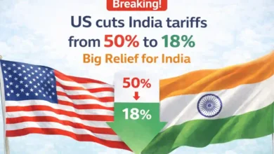 Breaking! US cuts India tariffs from 50% to 18%, Big Relief for India