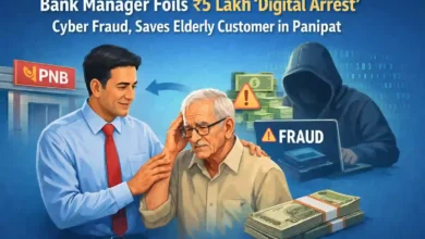 Bank Manager Foils ₹5 Lakh ‘Digital Arrest’ Cyber Fraud, Saves Elderly Customer in Panipat