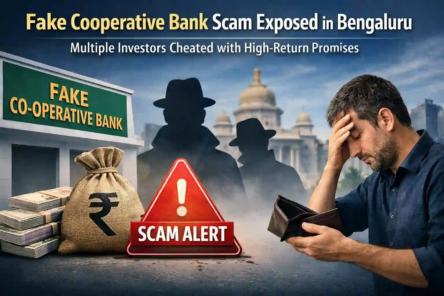 Fake Cooperative Bank Scam Exposed in Bengaluru, Multiple Investors Cheated with High-Return Promises