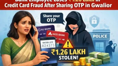 Cyber Fraud in Gwalior: Bank Employee Loses ₹1.26 Lakh After Sharing OTP on Fake Credit Card Call