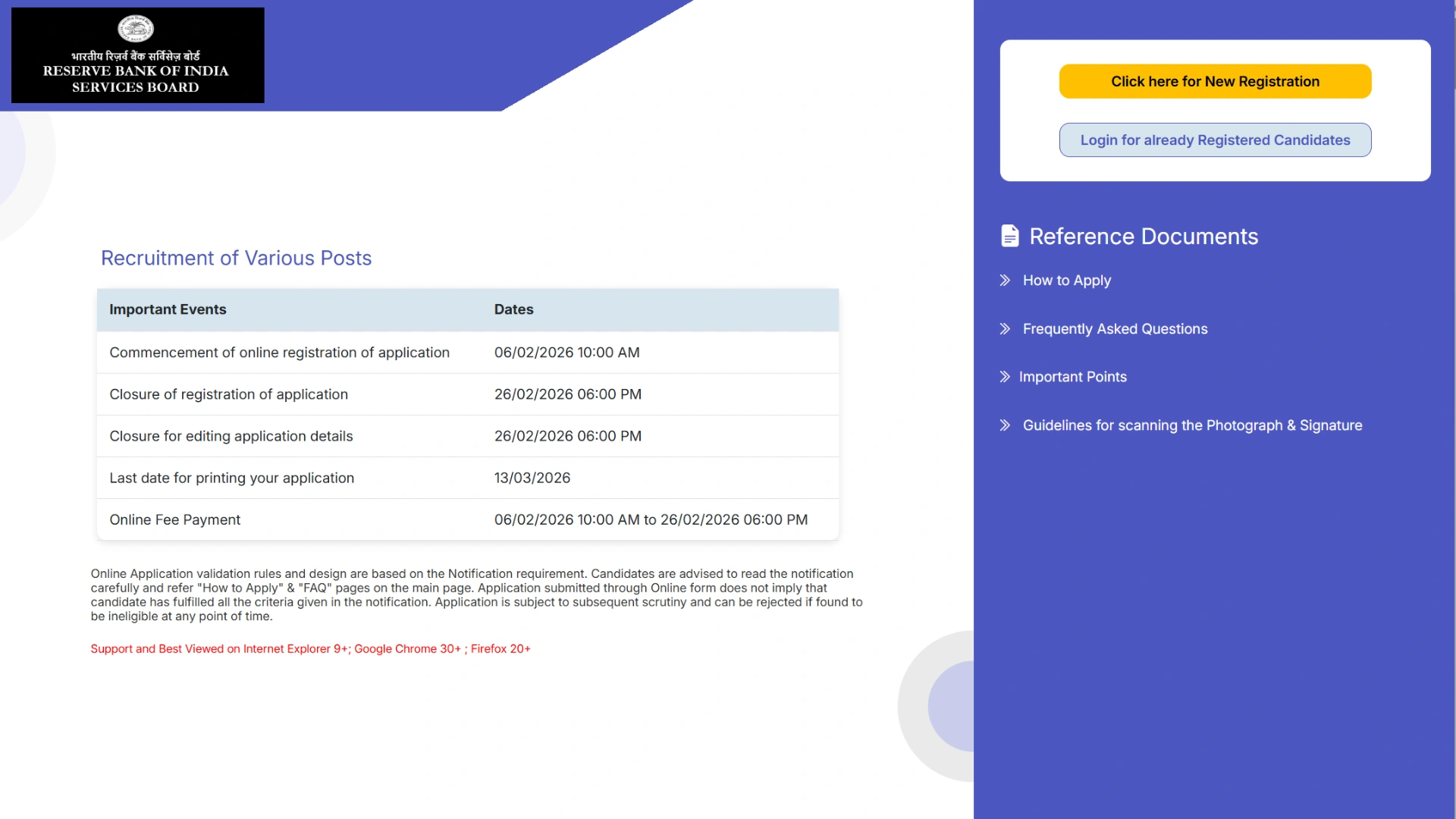 RBI Non CSG Recruitment 2026 Notification PDF Out for legal Officer, Manager & Assistant Manager Posts