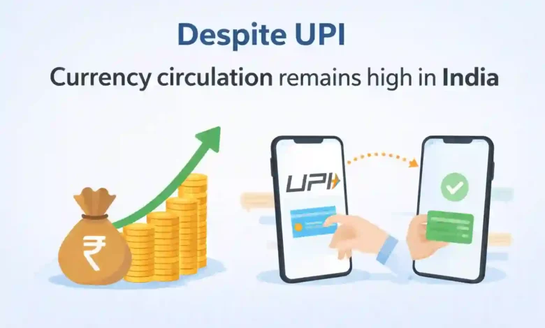 Depsite UPI Currency circulation remains high in India SBI Report
