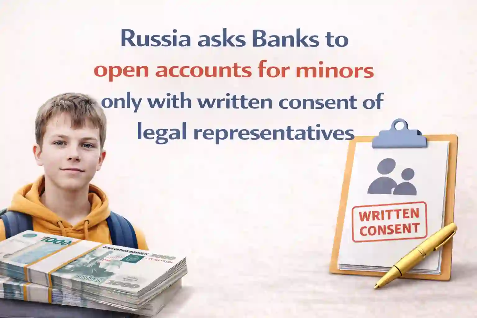 Russia asks Banks to open accounts for minors only with written consent of legal representatives