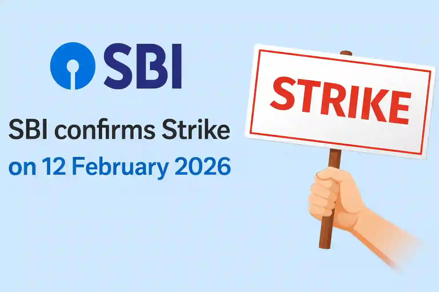 SBI confirms Strike on 12 February 2026