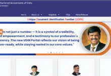 ICAI UDIN Verification Website