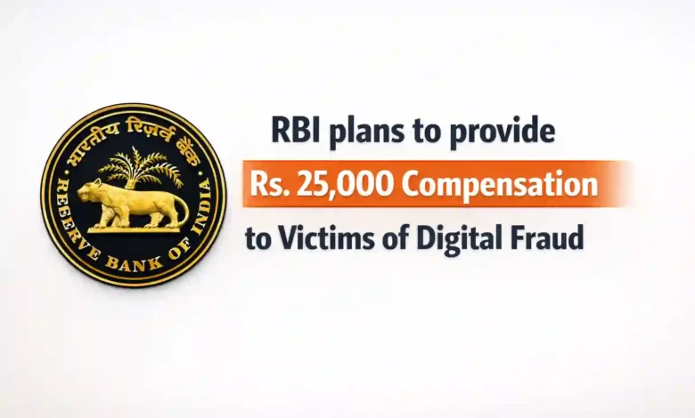 RBI plans to provide Rs.25000 compensation to victims of Digital Fraud, Understand Rules!!