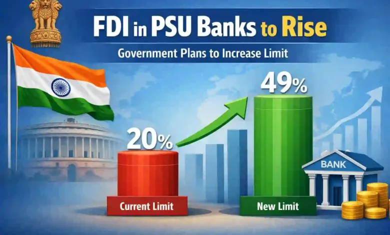 Big News! Govt planning to increase FDI Limit in PSU Banks