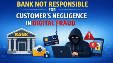 Bank not responsible for customer's negligence in Digital Fraud