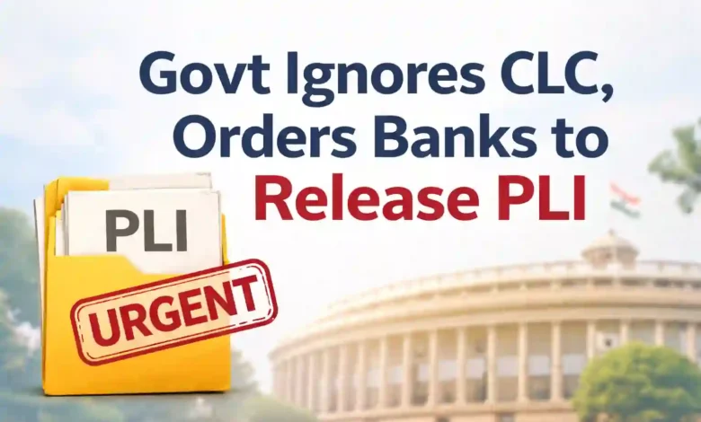 Govt ignores CLC, orders Banks to release PLI