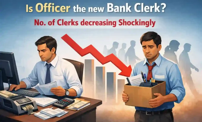 Is Officer the new Bank Clerk? No. of Clerks decreasing Shockingly