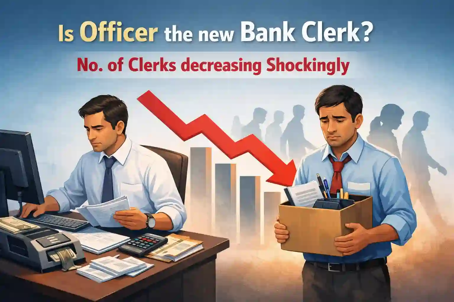 Is Officer the new Bank Clerk? No. of Clerks decreasing Shockingly