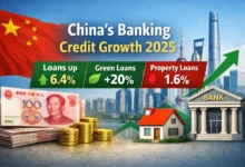 China Bank Credit Growth Rises 6.4% in 2025; Green Loans Jump 20%, Property Sector Slips