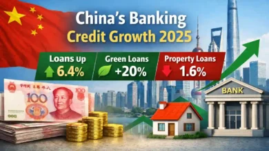 China Bank Credit Growth Rises 6.4% in 2025; Green Loans Jump 20%, Property Sector Slips