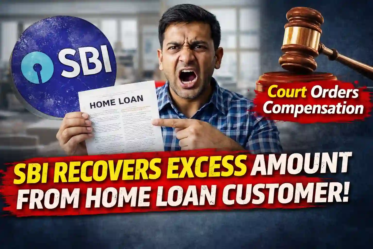 SBI recovered excess amount from Home Loan Customer, Court orders Compensation