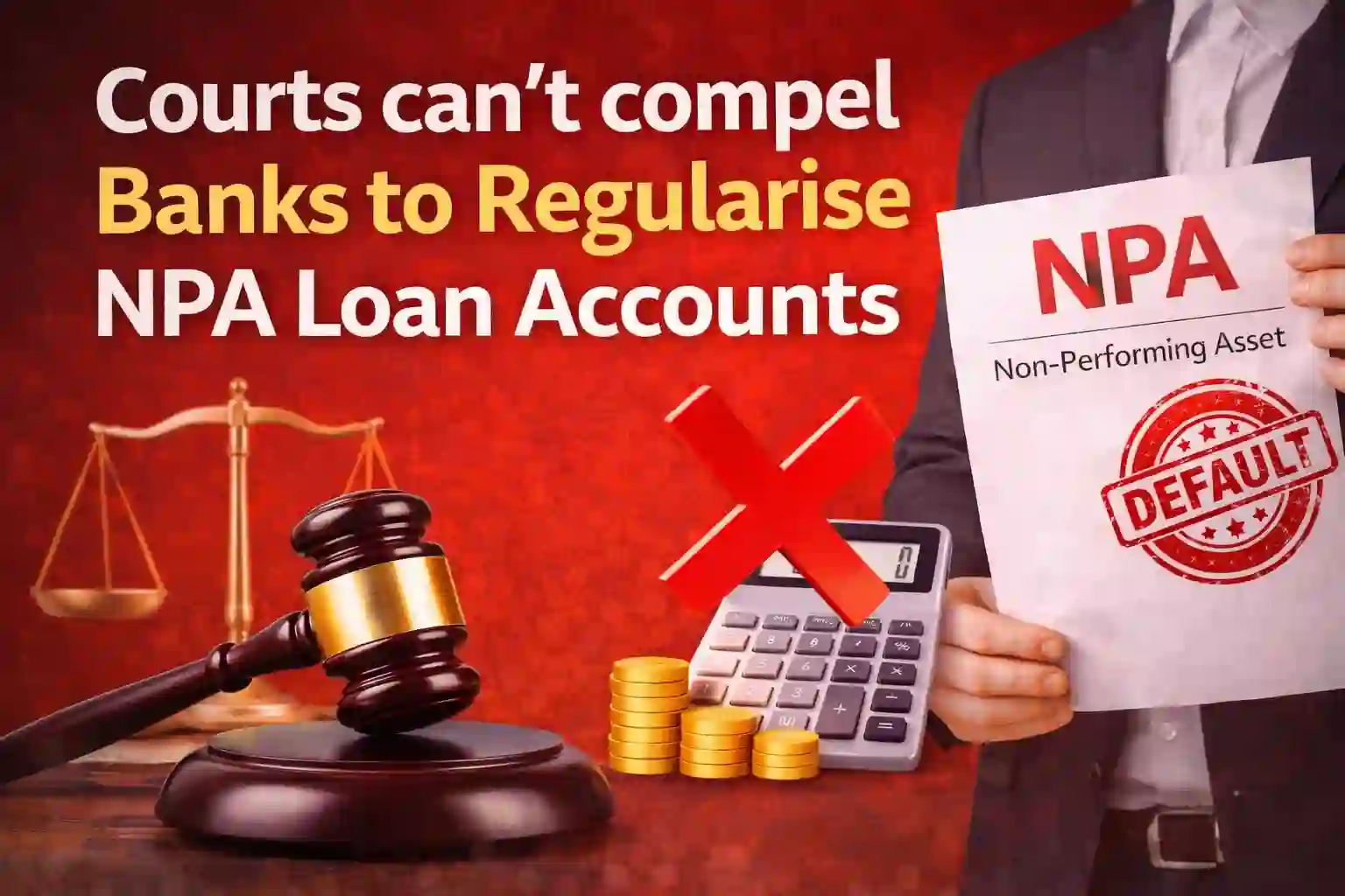 Courts can't compel Banks to Regularise NPA Loan Accounts