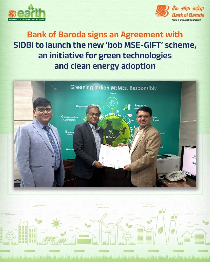 Bank of Baroda signs agreement with SIDBI