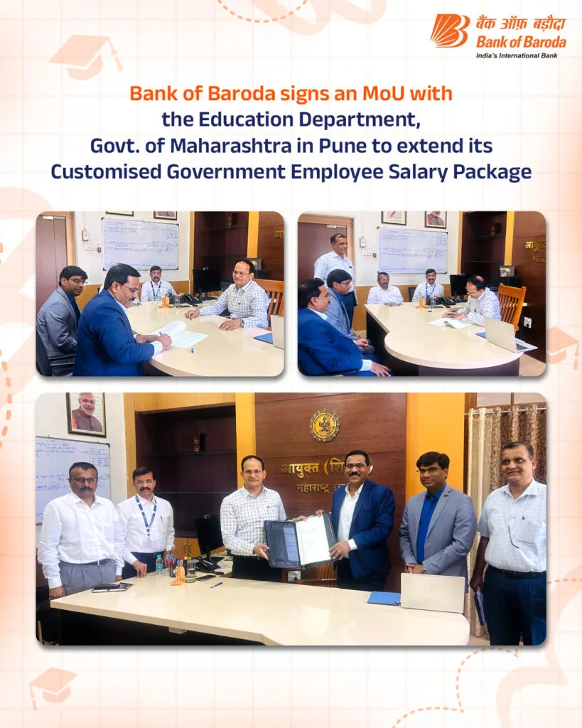 Bank of Baroda signs MOU with Education department in Pune