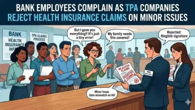 Bank Employees Complain as TPA Companies Reject Health Insurance Claims on Minor Issues