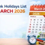 Bank Holidays List March 2026